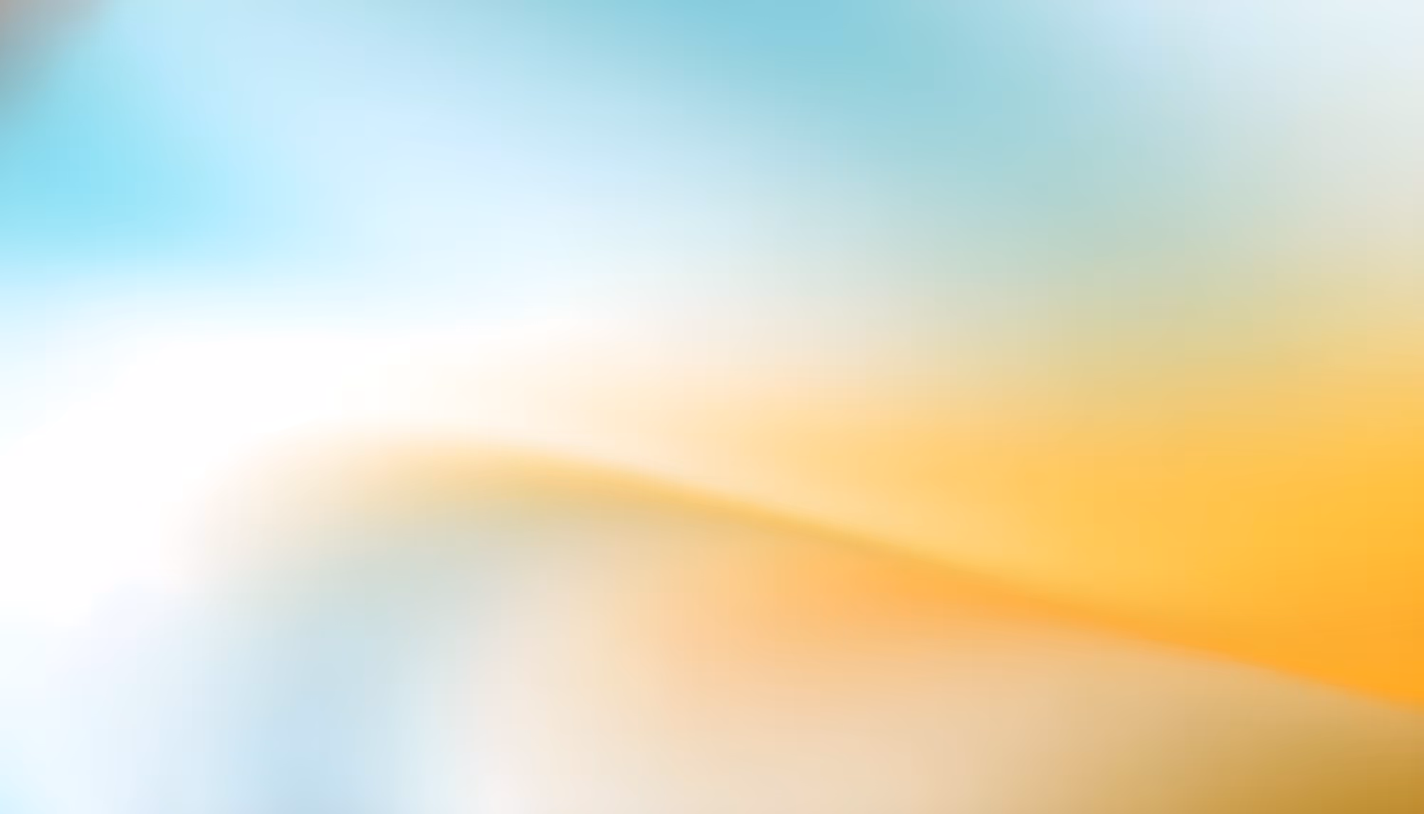 A soft, abstract blend of light blue, white, and orange tones creates a tranquil and dreamy atmosphere, evoking a sense of calm and serenity.