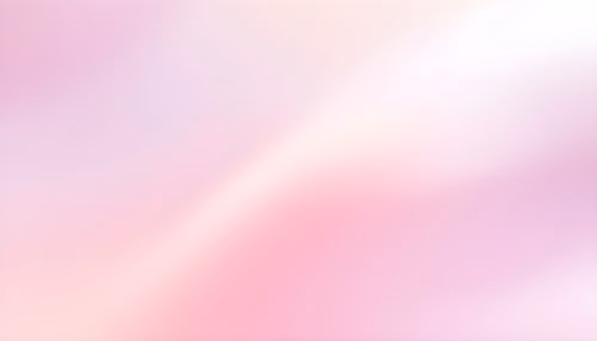 Blurred gradient background with soft pink and white hues blending fluidly. The image conveys a calm and soothing atmosphere, resembling a pastel cloud.