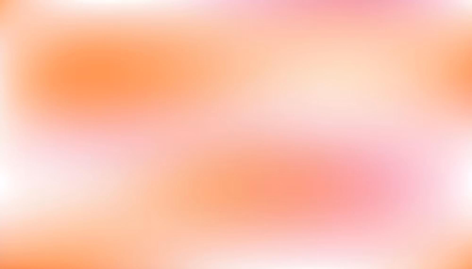 Gradient background with soft, blended hues of orange, pink, and white. The abstract design conveys a warm, tranquil, and soothing atmosphere.