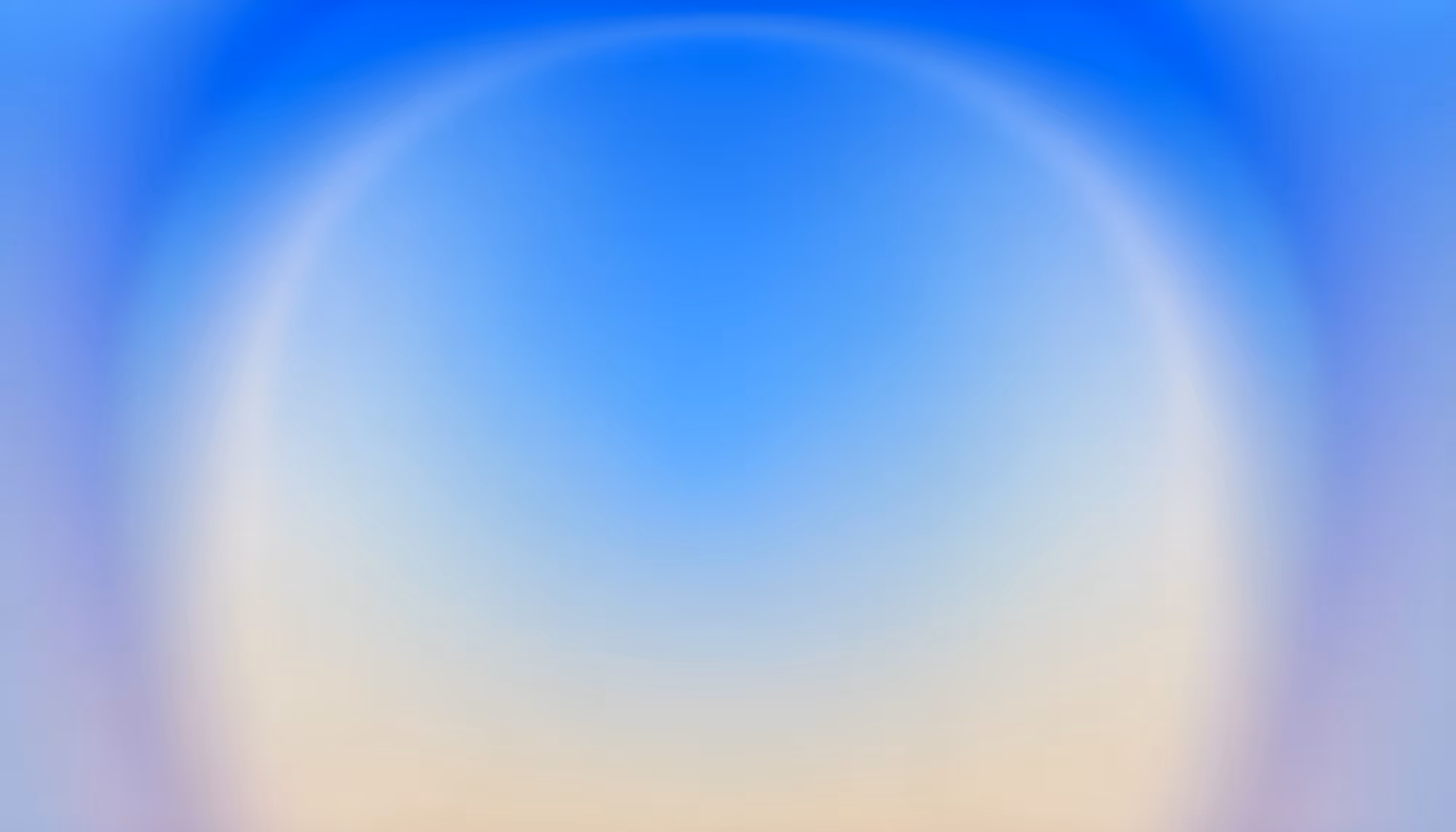 Gradient abstract image with a smooth transition from light beige at the bottom to vibrant blue at the top, forming a soft, calming arch shape.
