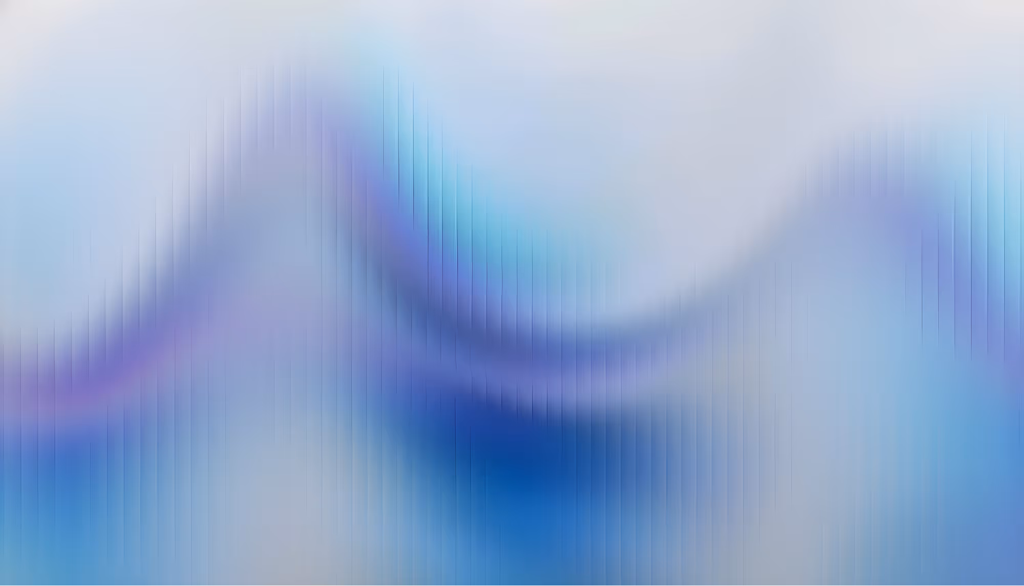 Abstract image with wavy blue and purple gradients on a light background, creating a calm and serene atmosphere with a soft, flowing pattern.
