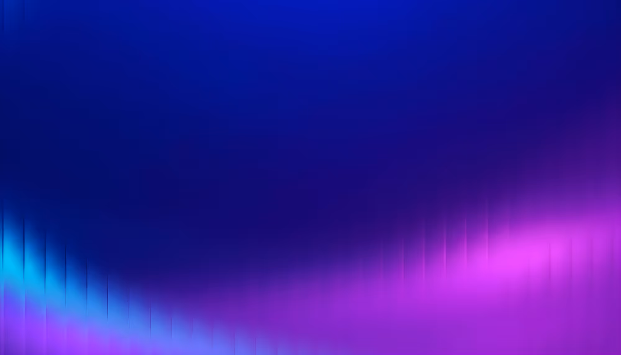 Abstract image with vibrant gradients of blue and purple, blending smoothly. The colors create a calming, soothing atmosphere, reminiscent of a tranquil twilight.