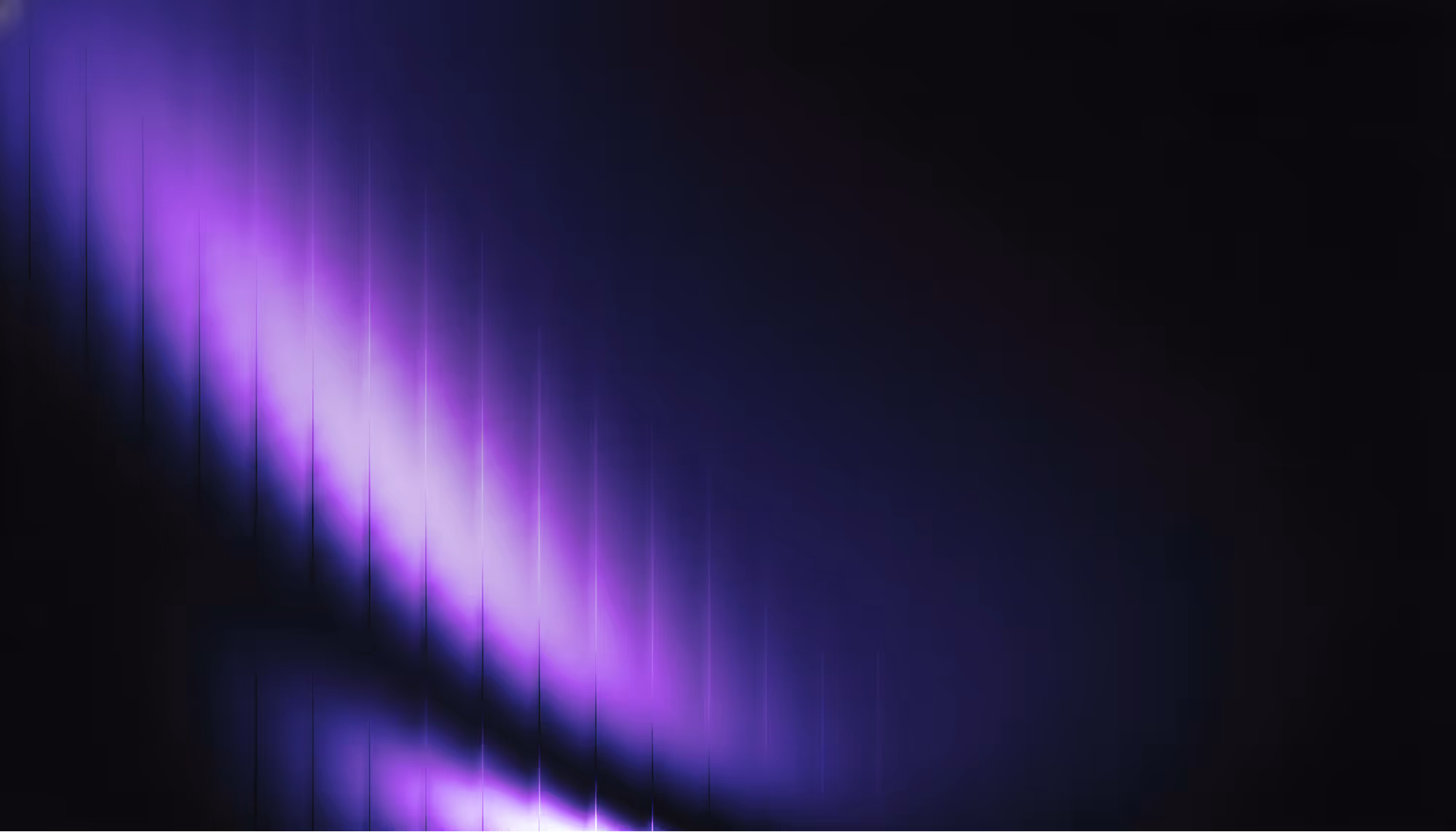 Abstract image with diagonal purple and black streaks on a dark background. The tones create a mysterious, serene, and futuristic atmosphere.