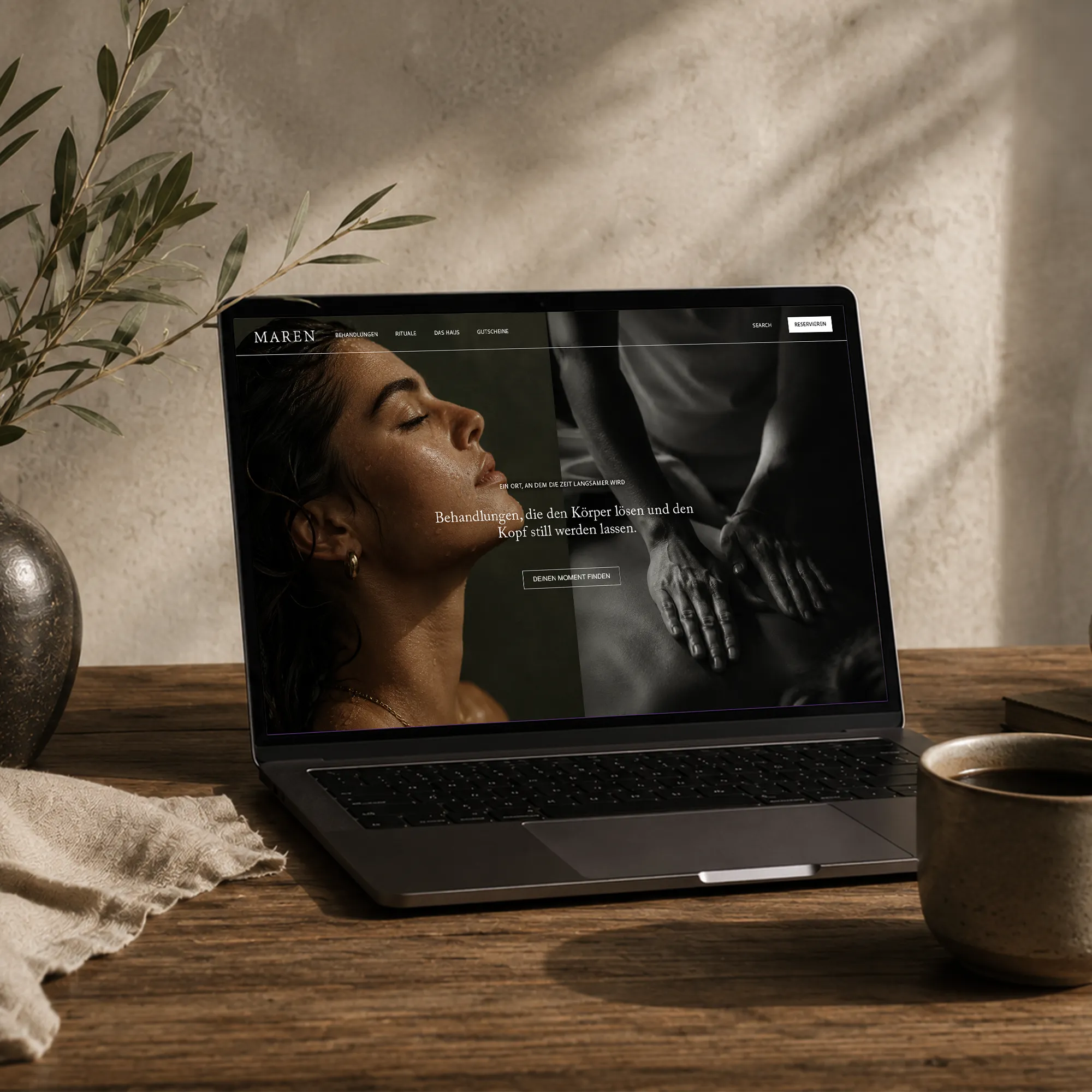 Web Design für Maren Wellness.
