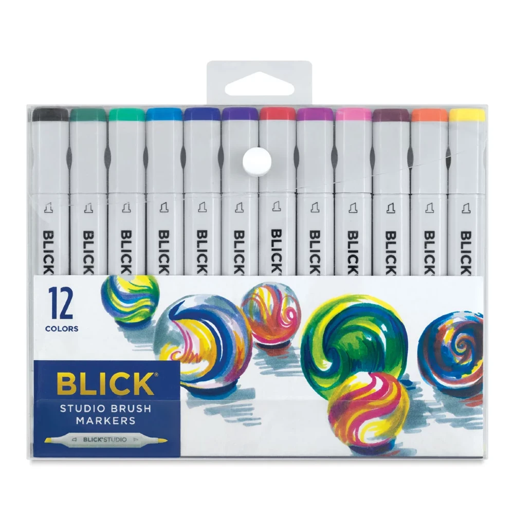 Blick Studio Brush Markers - Best Drawing Markers for Artist Professionals