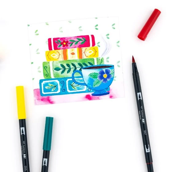 Tombow Primary Dual Brush Pens - Best Drawing Markers for Artist Professionals