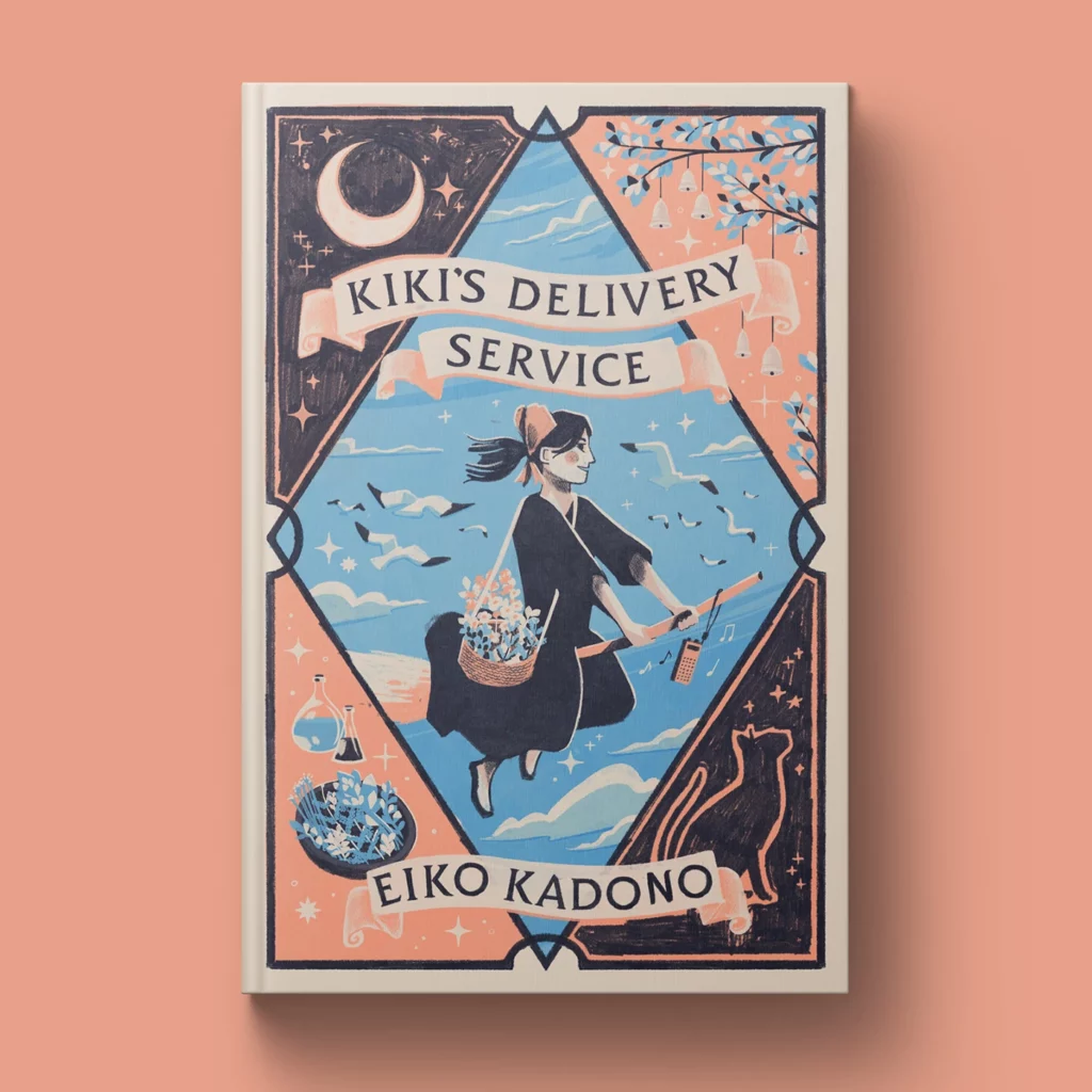 Kiki's Delivery Service book cover designed by Harry Goldhawk | Best Freelance Book Cover Designers for Hire