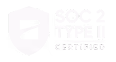 SOC 2 Type II Certified badge with shield icon.