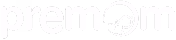 Premom logo with a fetus illustration inside the letter O.