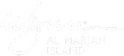 Wynn Al Marjan Island logo in white text on black background.