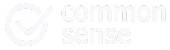 Common Sense brand logo with a checkmark in a circle.