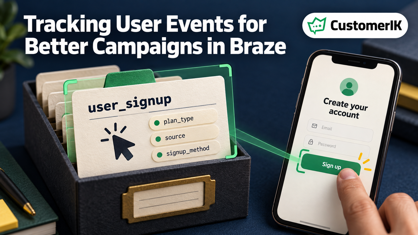 การติดตามอีเวนต์ผู้ใช้เพื่อพัฒนาแคมเปญใน Braze