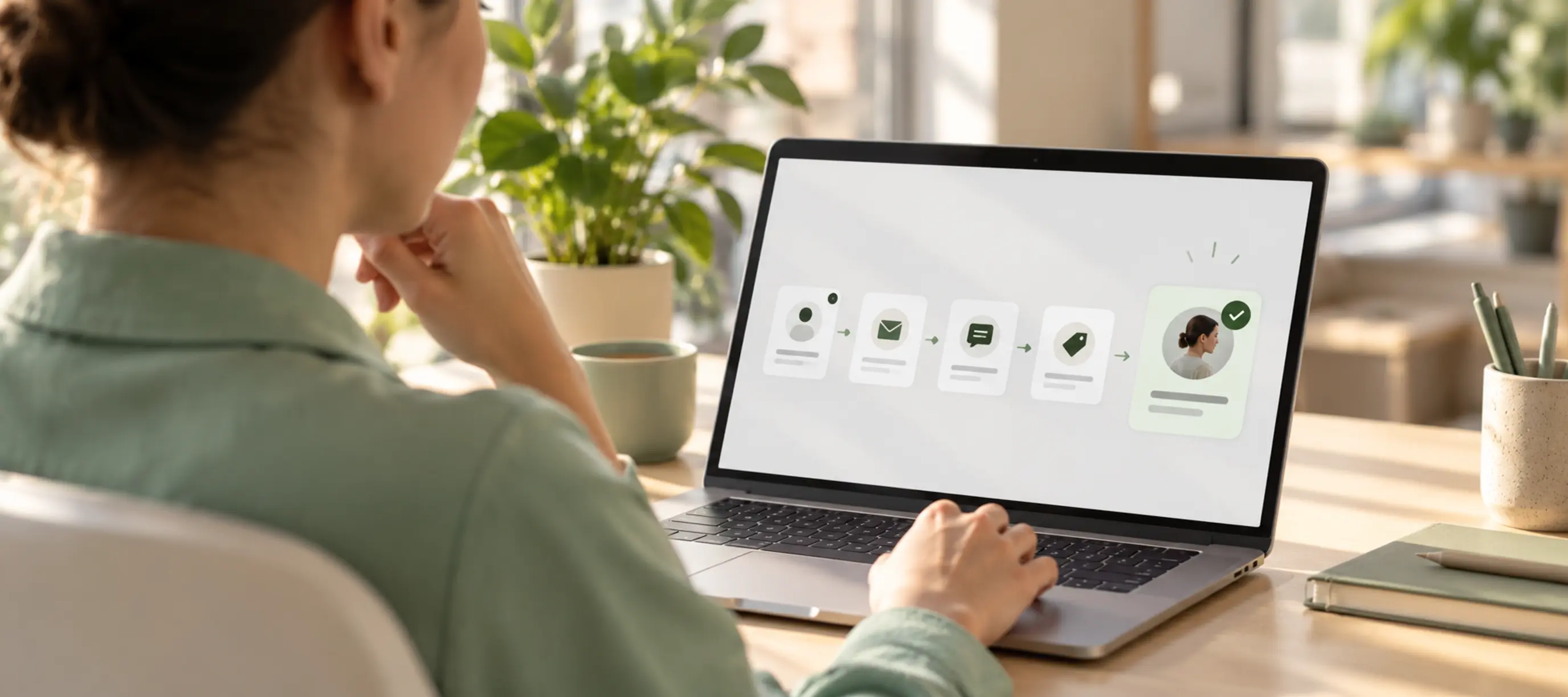 Lifecycle marketer reviewing a customer win-back and re-engagement journey