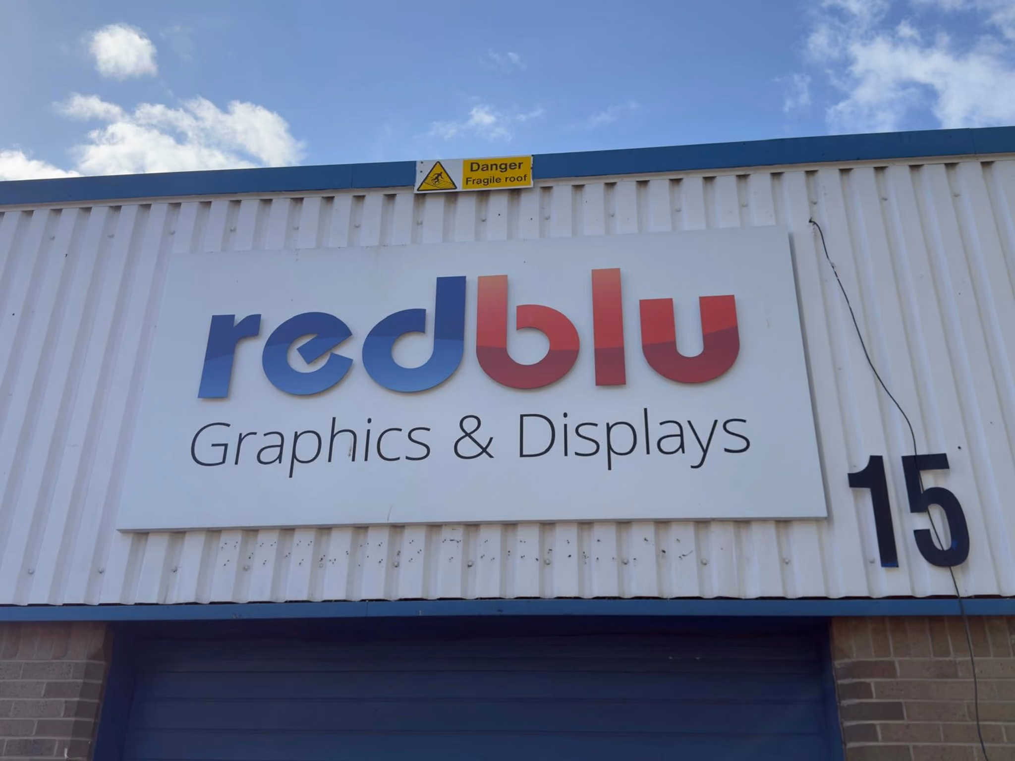 Redblu exhibition stand build depots, Glasgow and Hampshire