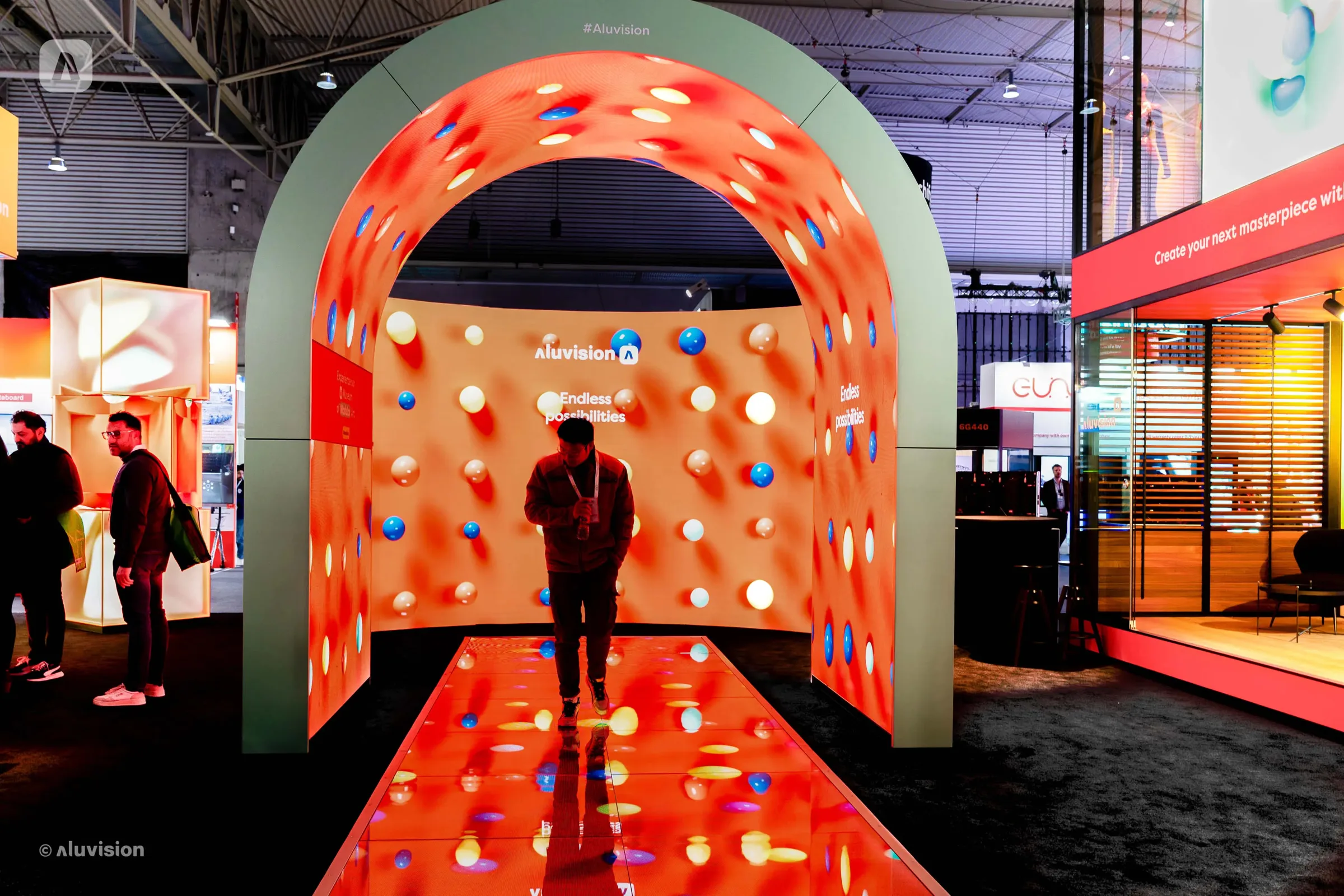 Redblu exhibition stand build