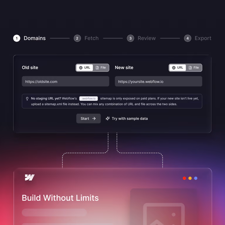 Webflow 301 Redirect Generator