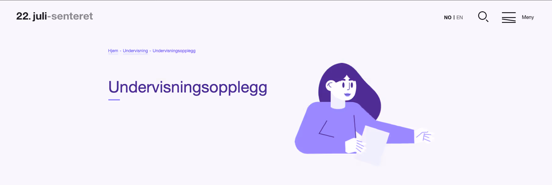Undervisningsopplegg fra 22. juli-senteret