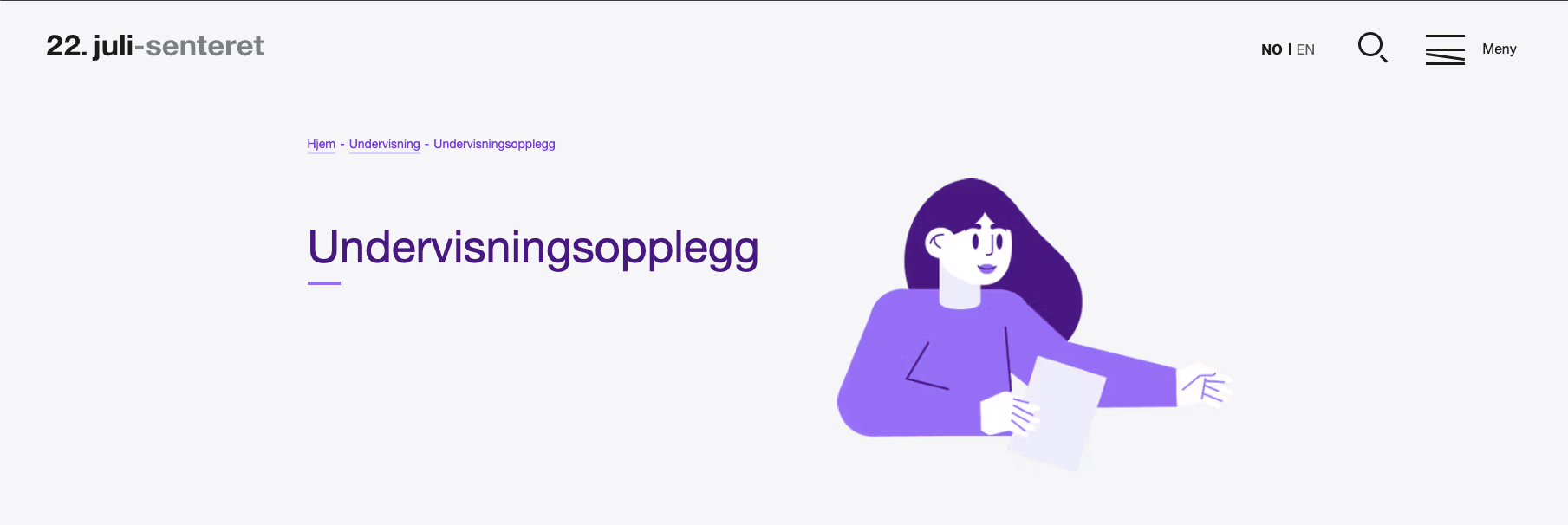 Undervisningsopplegg fra 22. juli-senteret