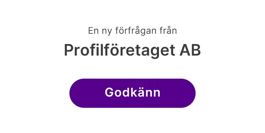 Exempel på en ny kundförfrågan