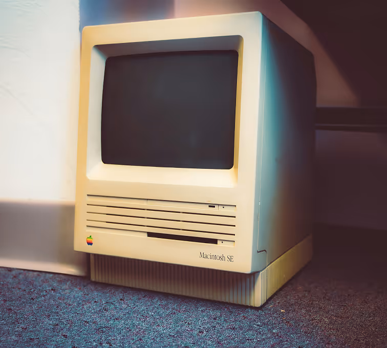 A early 90s iMac computer