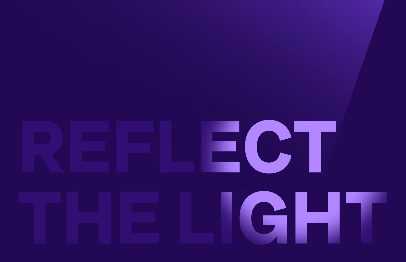 The footer section for Reflect the Light