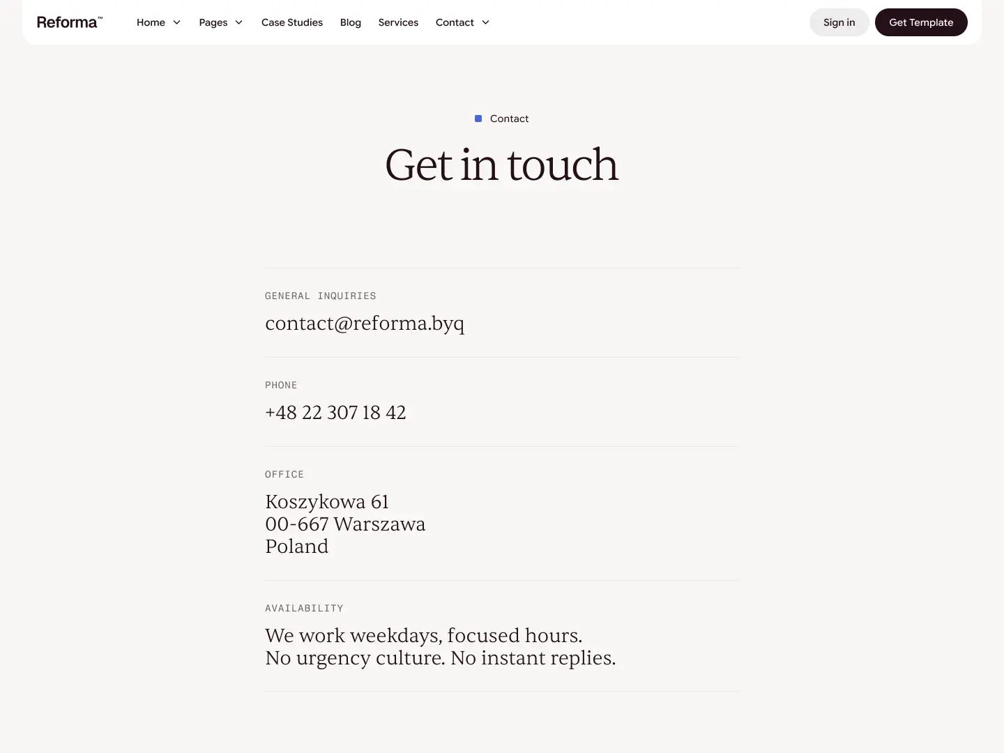 Contact B