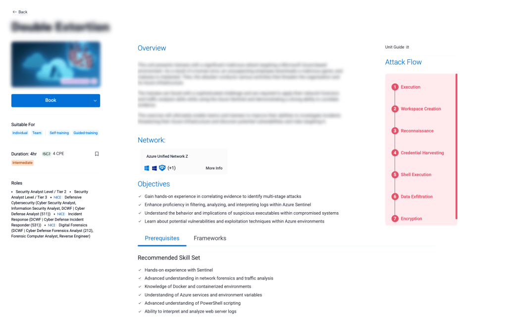 Cyberbit incident response training product image