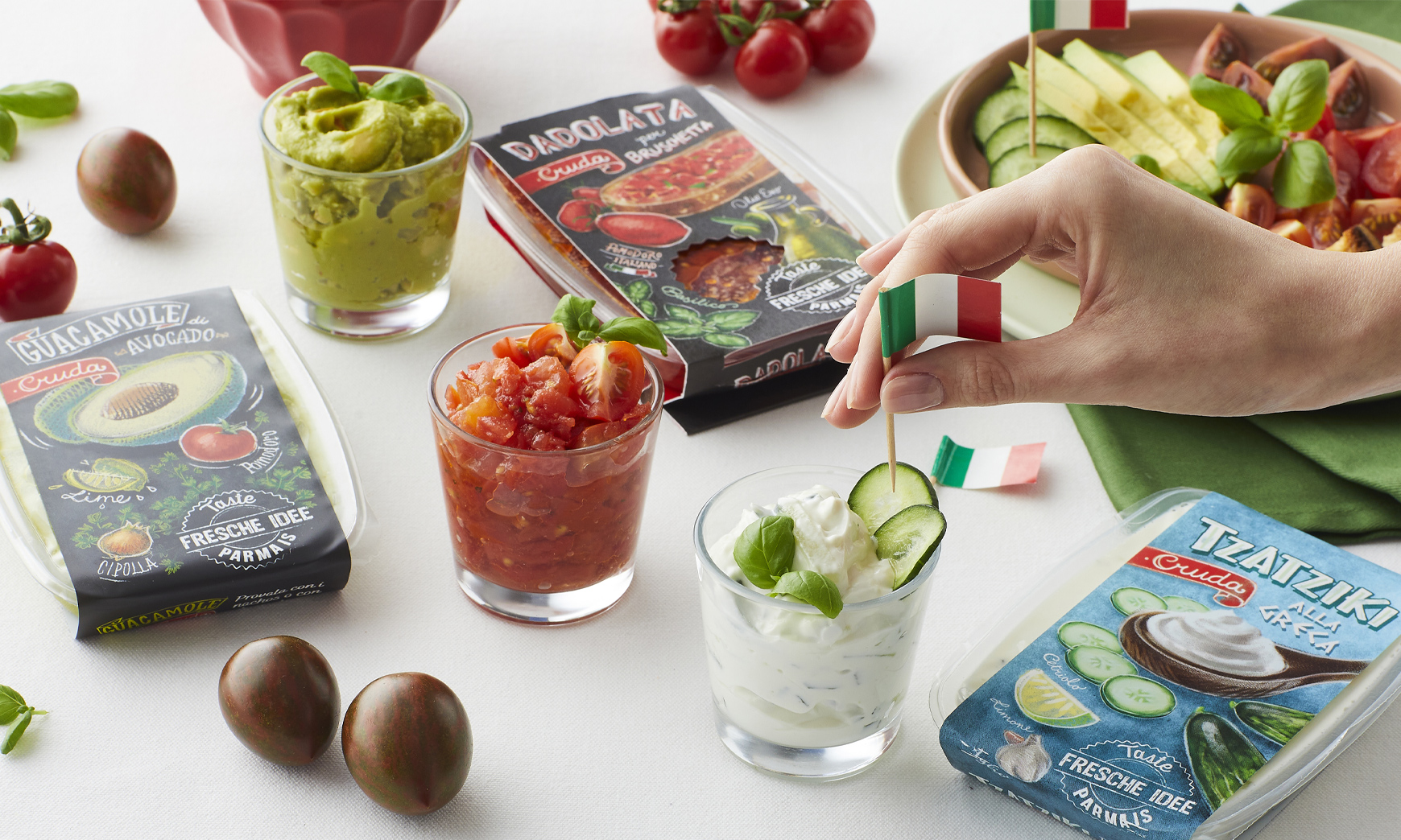 Aperitiamo Tricolor : un apéritif vert, blanc et rouge