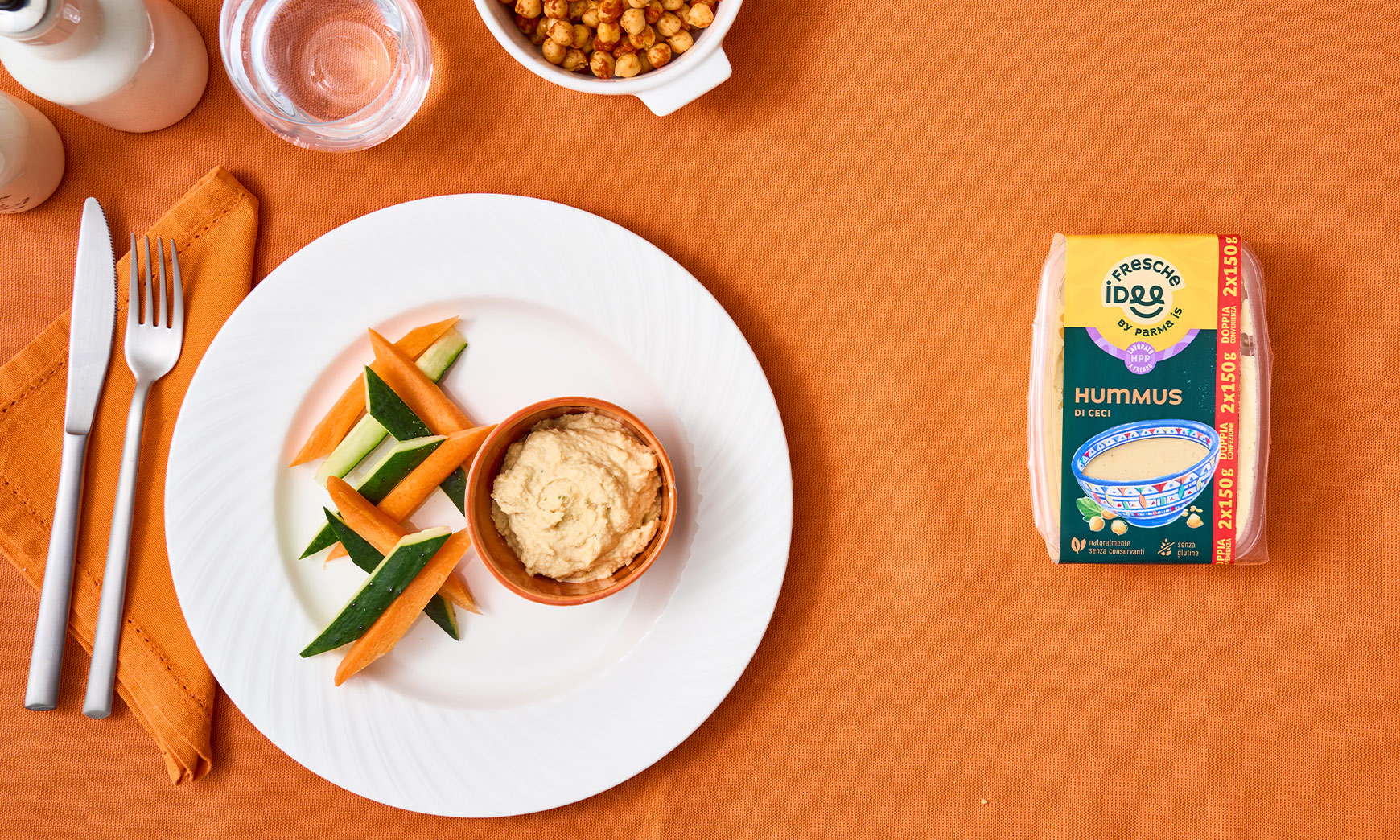 Hummus per tutti. Anche per chi usa la sinistra