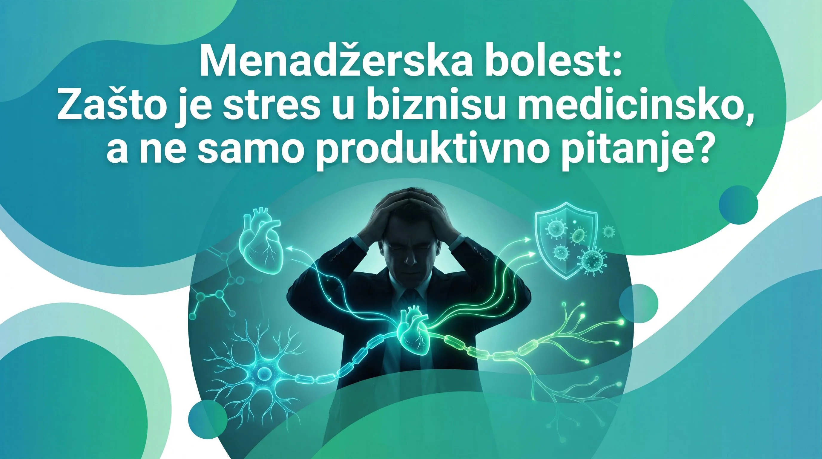 Hronični stres nije samo psihičko stanje — saznajte kako konstantni pritisak na poslu direktno oštećuje vaše srce, imunitet i hormone, i zašto je briga o zdravlju najvažnija poslovna odluka koju možete doneti.