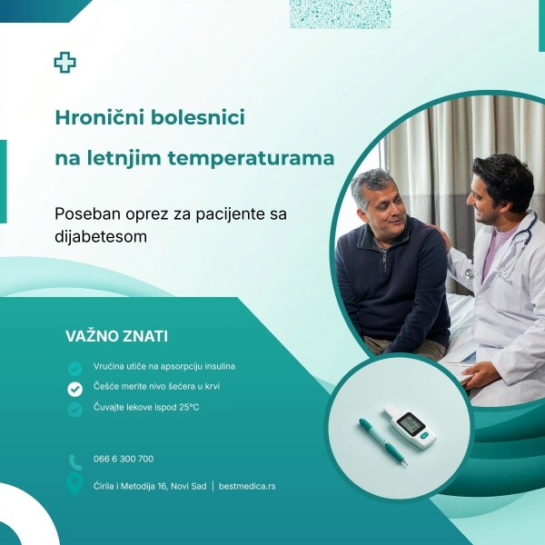 Kako vrućina utiče na nivo šećera u krvi i čuvanje insulina? Saveti za bezbedno leto osoba sa dijabetesom – Best Medica Poliklinika.