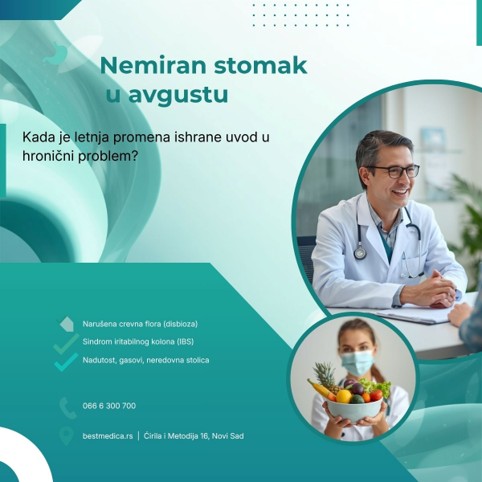 Nemiran stomak u avgustu – Kada je letnja promena ishrane uvod u hronični problem?