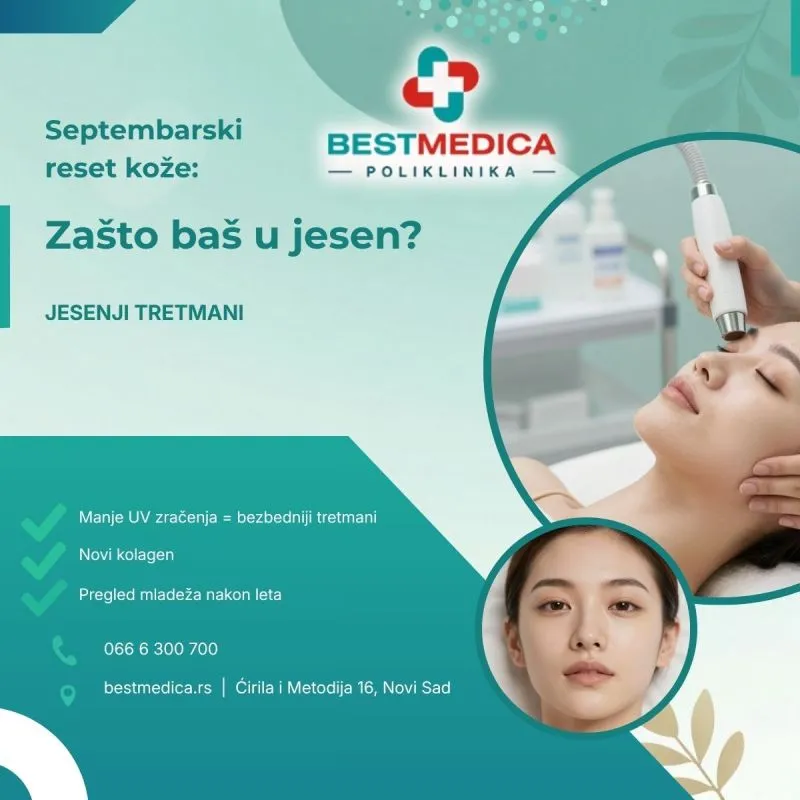 Septembar je idealno vreme za obnovu kože nakon leta. Otkrijte zašto su hemijski pilinzi i tretmani pigmentacija sada najefikasniji.