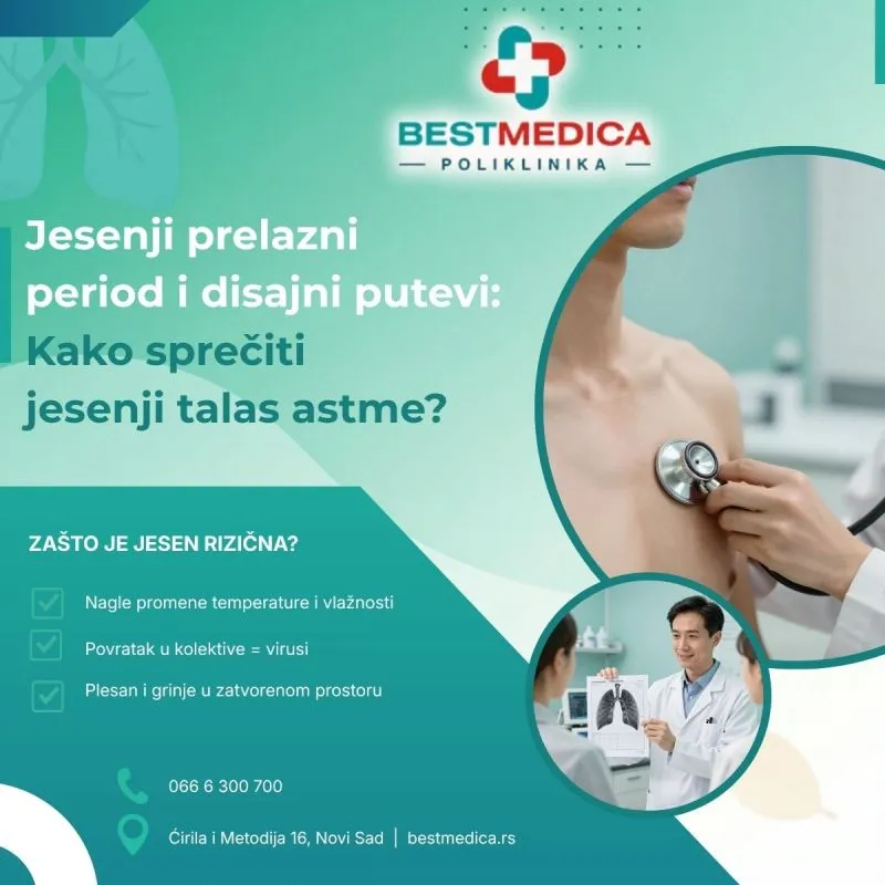 Septembar donosi "skok" respiratornih tegoba – hladnoća, virusi i alergeni napadaju pluća. Saznajte kako da prepoznate signale i zaštitite disanje na vreme.
