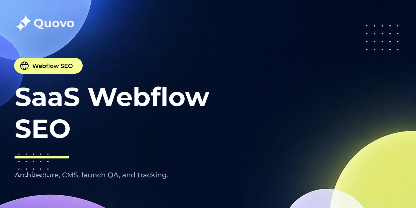 Webflow SEO for SaaS Websites: What Actually Matters Thumbnail