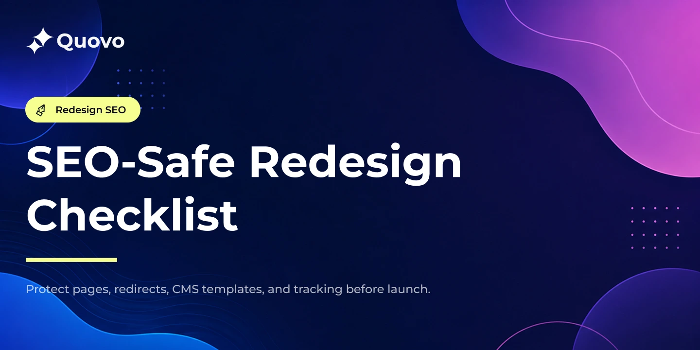 Site Redesign SEO Checklist for SaaS and B2B Teams Thumbnail