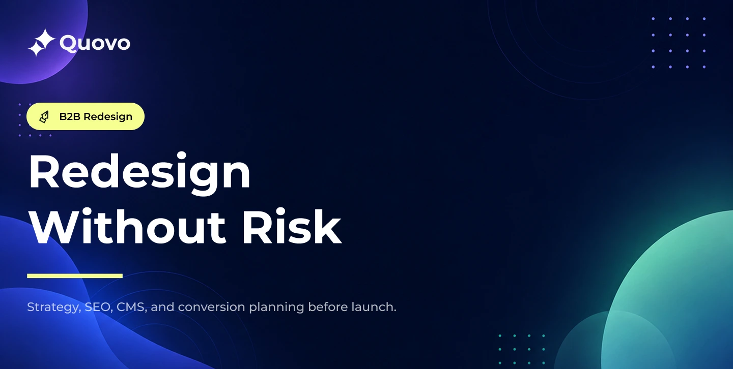 B2B Web Redesign Guide: Strategy, SEO, CMS, and Conversion Planning Thumbnail