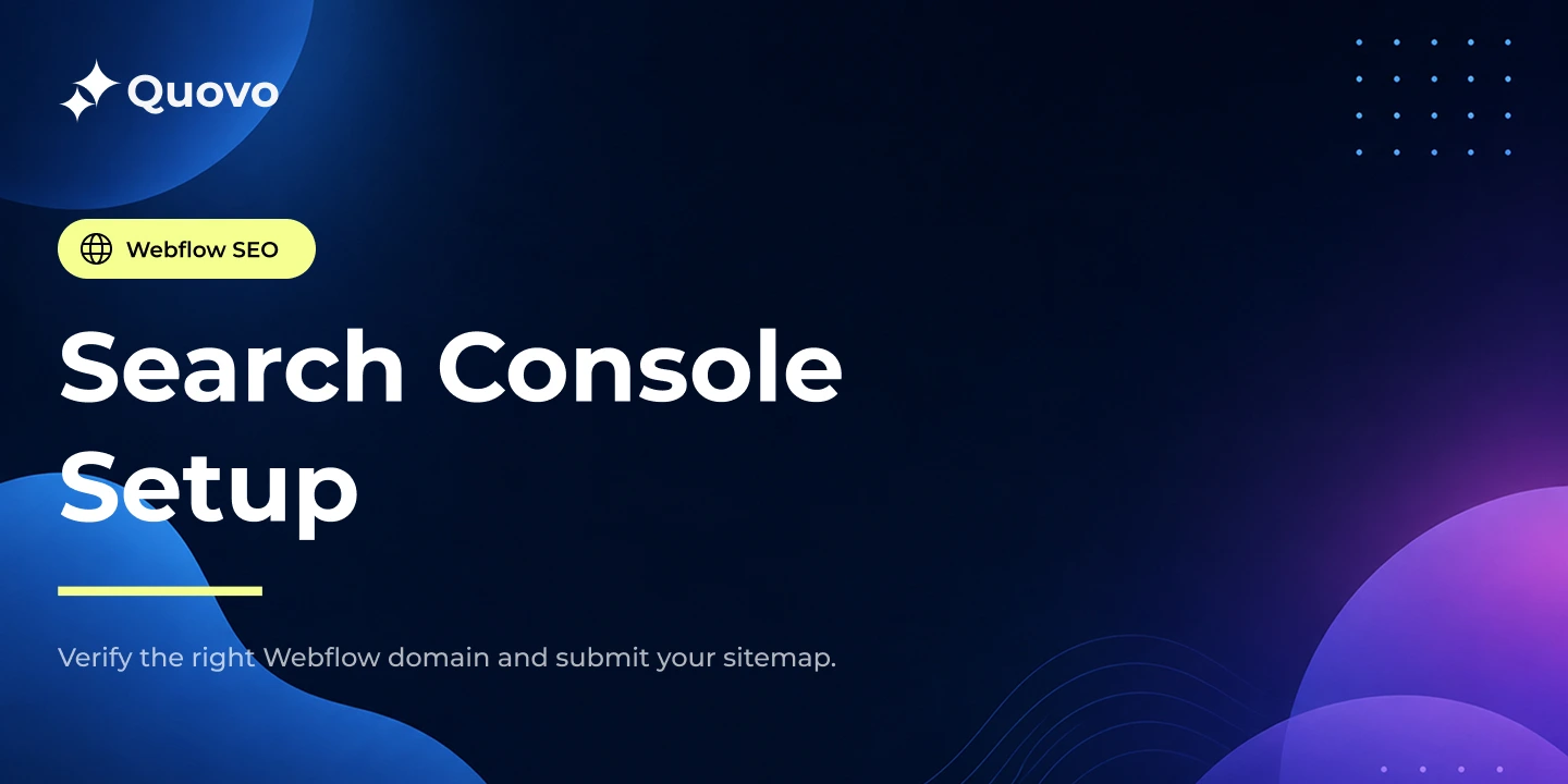 How to Set Up Google Search Console for a Webflow Website Thumbnail