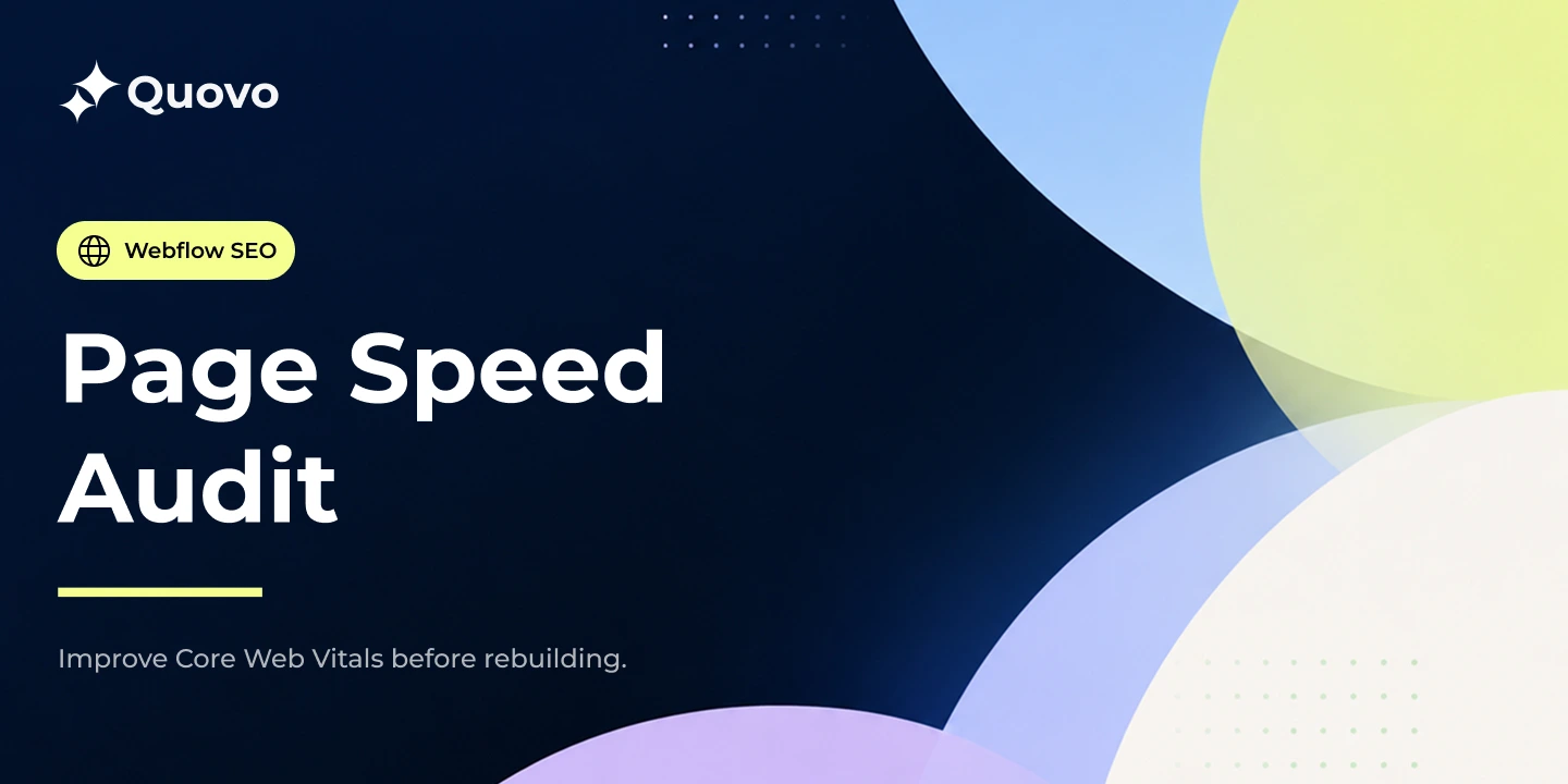Webflow Page Speed Optimization: How to Improve Core Web Vitals Without Rebuilding Your Site Thumbnail