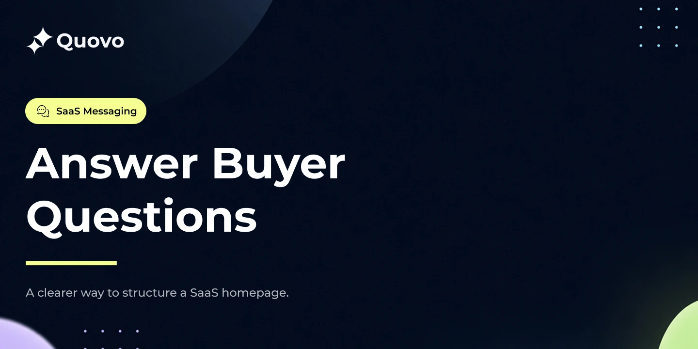 How to Structure a B2B SaaS Homepage Around Buyer Questions Thumbnail
