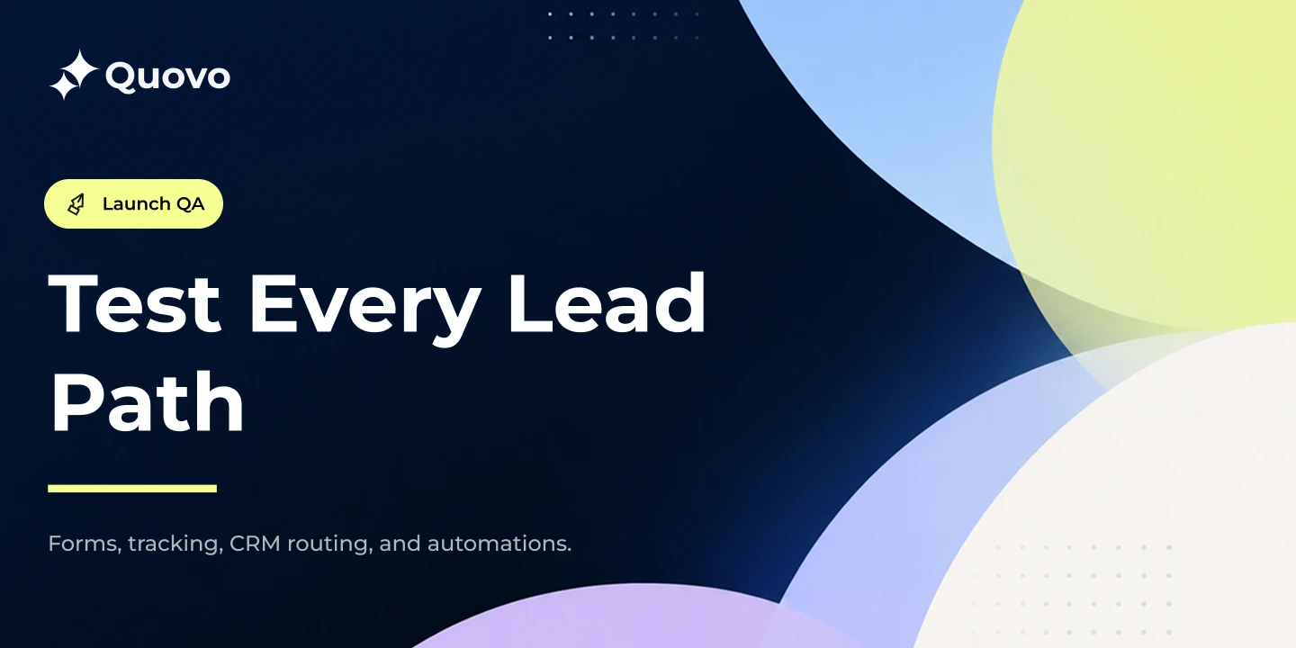 How to Test Forms, Tracking, and Automations Before a Website Launch