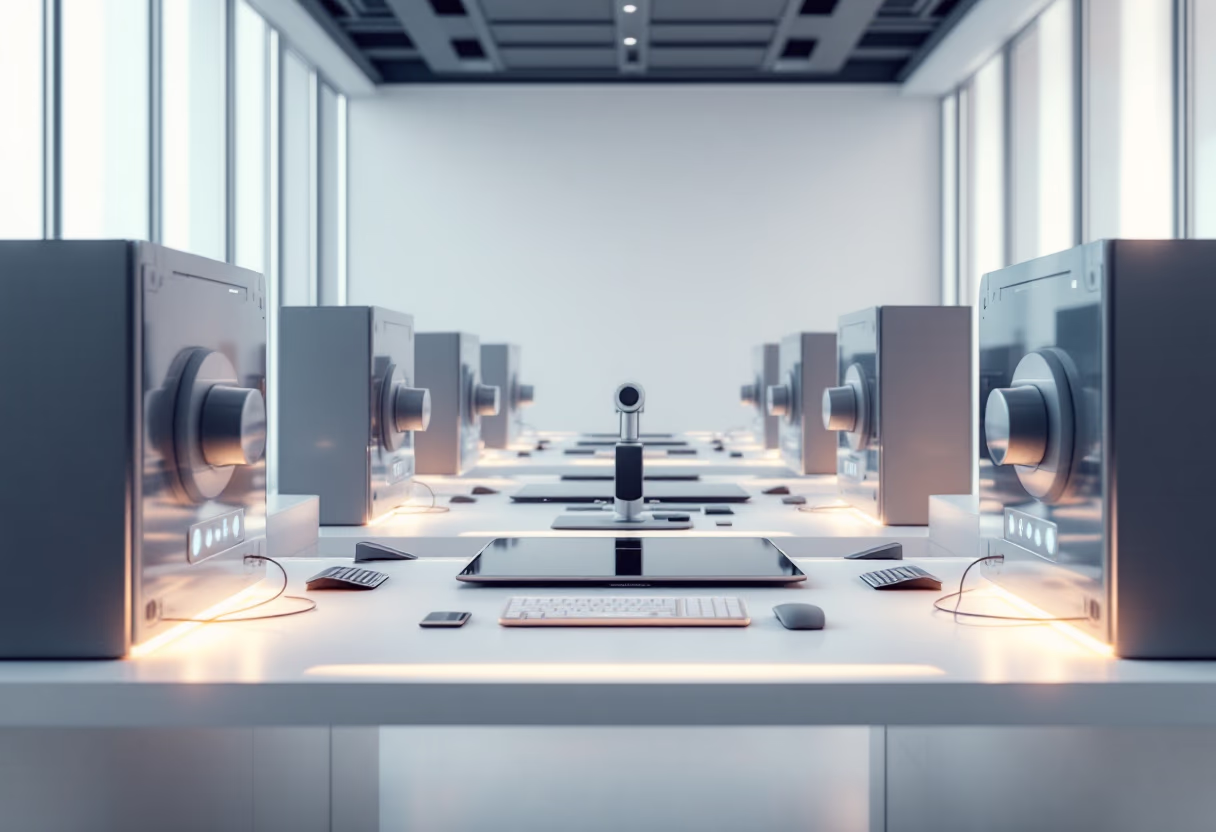 image of a futuristic communication hub