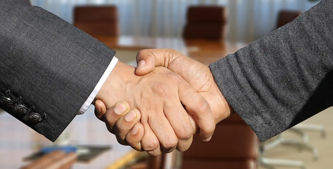 Poignée de main professionnels - gestion des fournisseurs