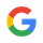 Icône colorée du logo Google avec les lettres G en bleu, rouge, jaune et vert.