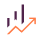 Deux graphiques de tendance croissante, l’un en barres violet, l’autre en ligne orange avec points.