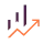 Deux graphiques de tendance croissante, l’un en barres violet, l’autre en ligne orange avec points.