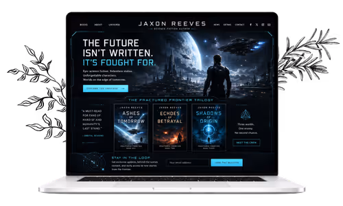 Danielle Morgan author platform mockup