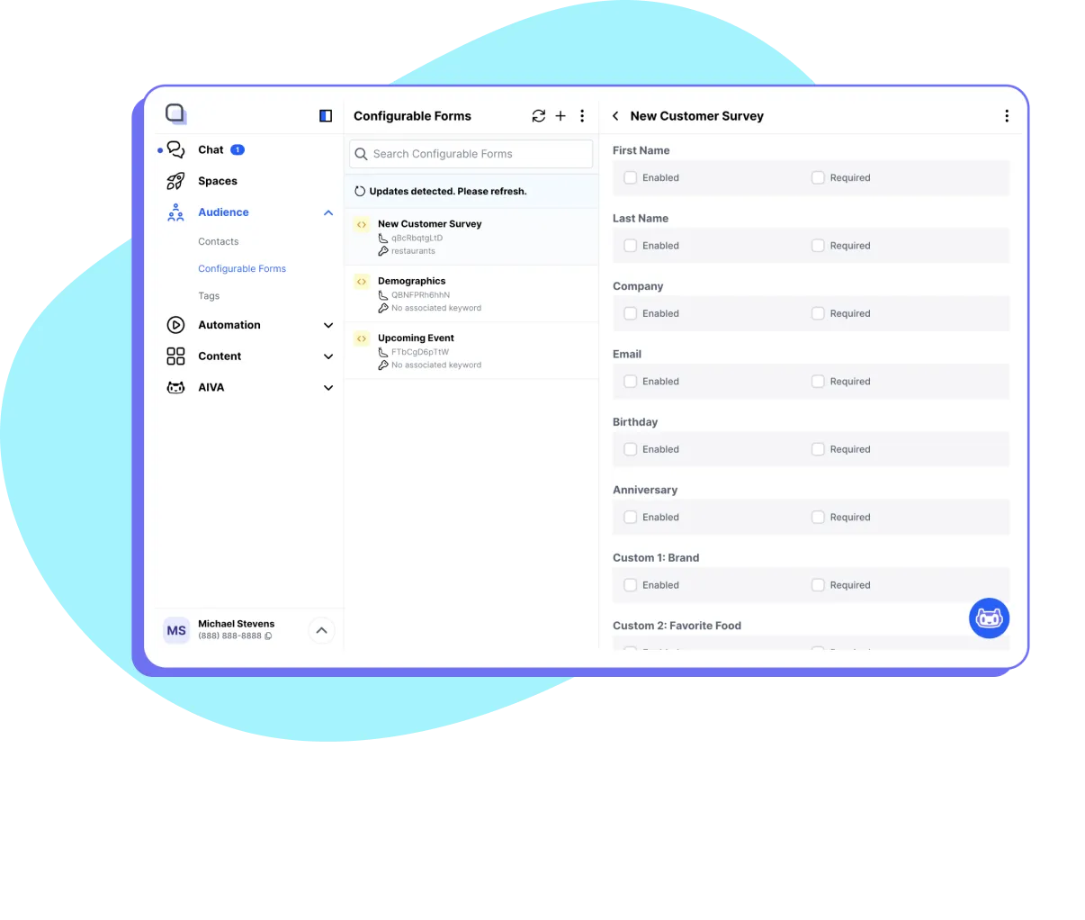 A shared inbox of customer text conversations in Project Broadcast