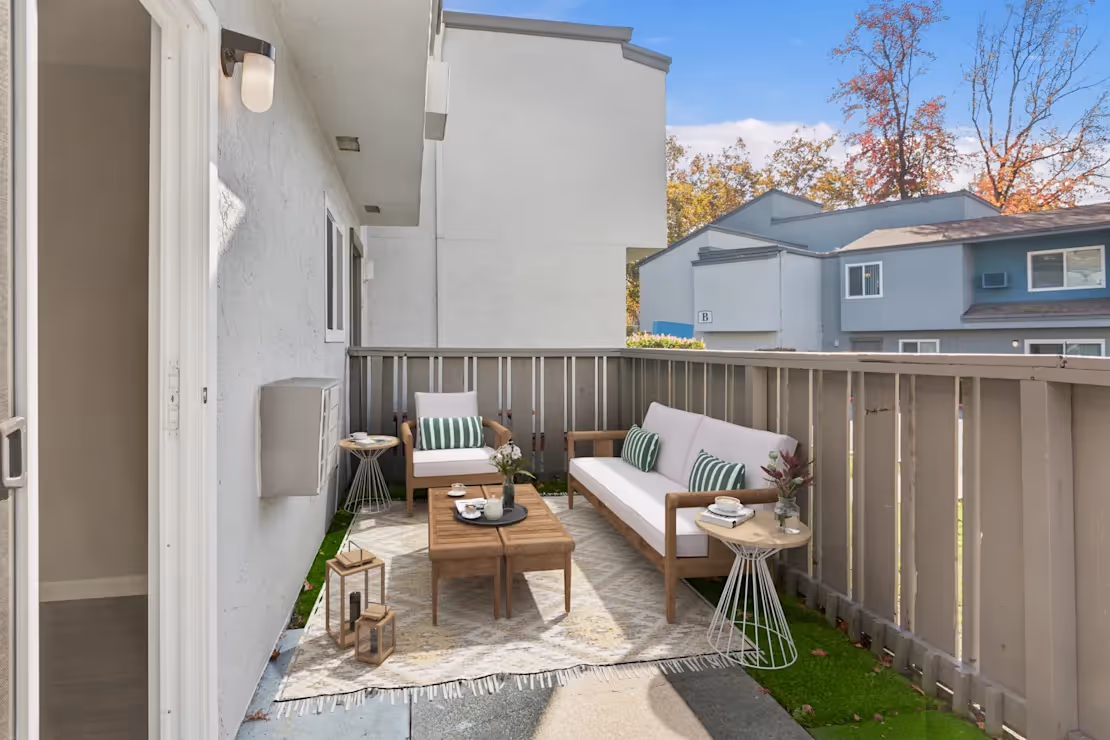 Patio area with seating