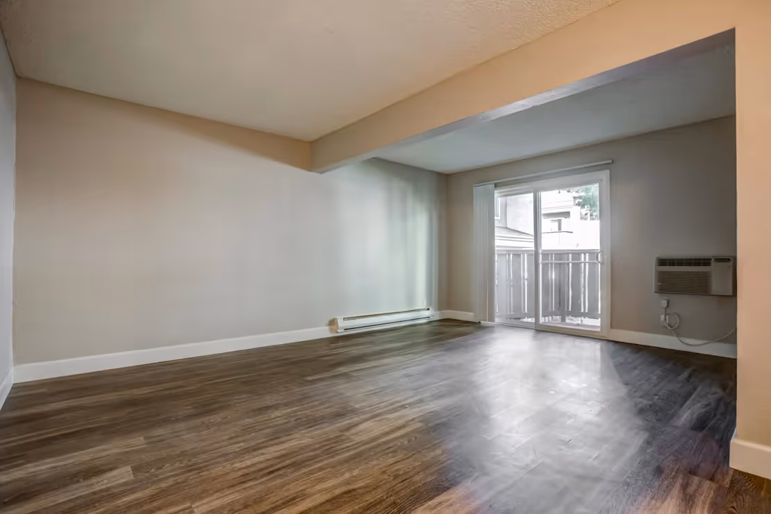 Living room with wood flooring